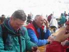 Wolfgang und Sepp vor der Schwarzwandhtte